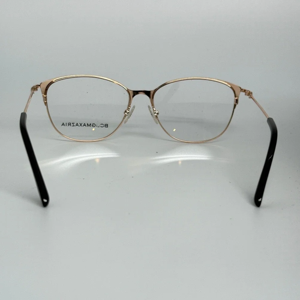 BCBGMAXAZRIA Womens Eyeglasses Frame Rose Gold Cat‎ Eye  Made in Italy 21375